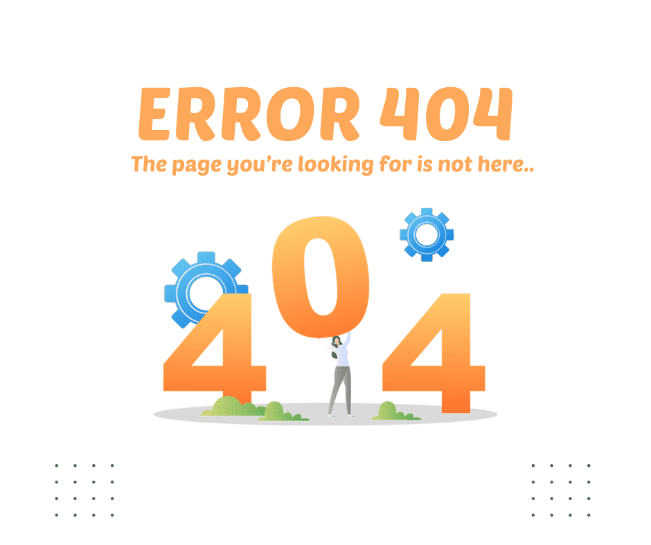 Colored Gradient Illustration Error 404 Facebook Post