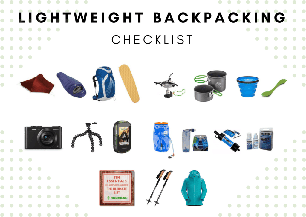 Lightweight backpacking checklist