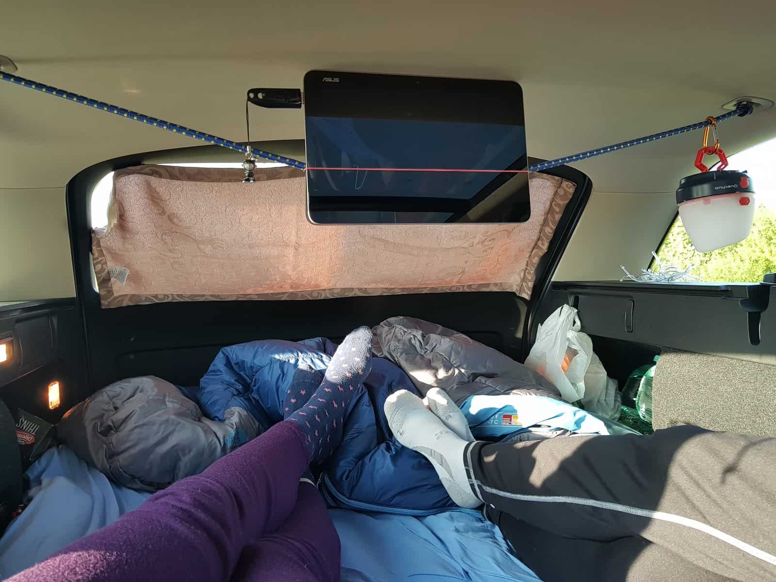 car camping tips window covers