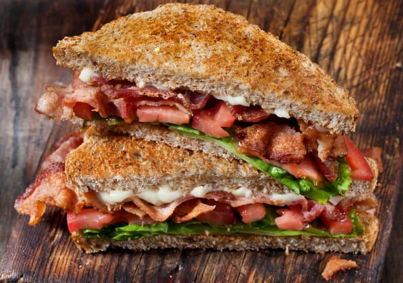 easy camping lunch blt