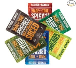 best hiking snacks sliced jerky