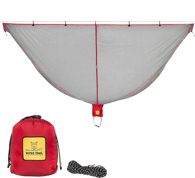 best camping hammock Wise Owl Outfitters Hammock Bug Net