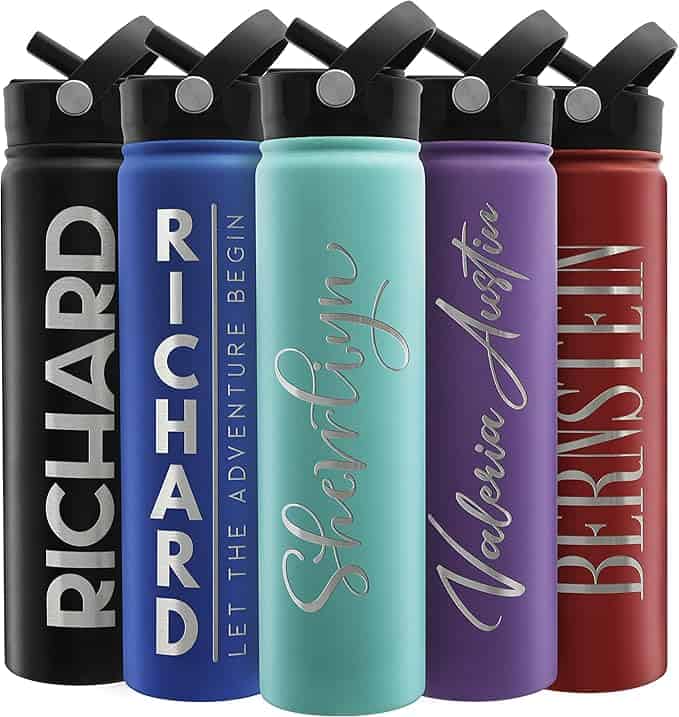 hiking gifts for her personalized hiking bottle