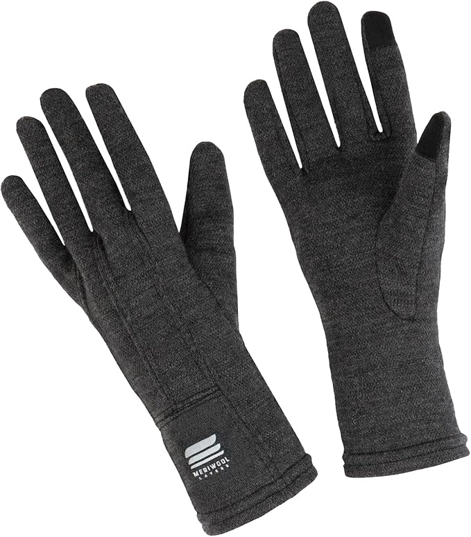 winter hiking clothes Merino Wool Glove Liners