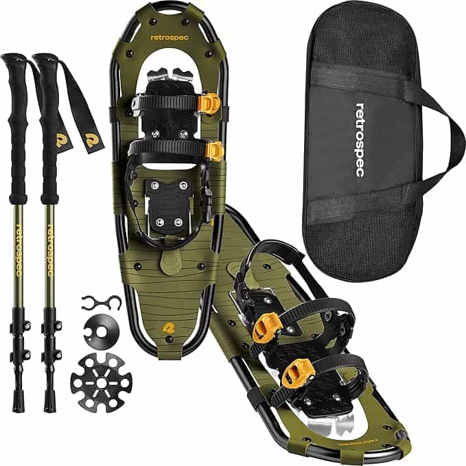 winter hiking clothes Retrospec Drifter Snowshoes